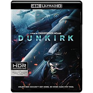 $11.02* | Dunkirk (4K UHD + Blu-ray) at Amazon