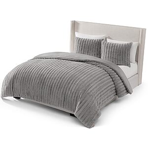 3-Piece UGG Kenzie Queen Comforter Set, Plush Faux Fur Grey $83.95 + Free S&H at Amazon