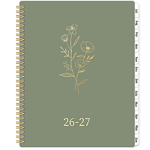$3.99: Amoroud 2026-2027 Weekly & Monthly, 9" × 11", Hardcover with Tabs, July 2026-June 2027 at Amazon
