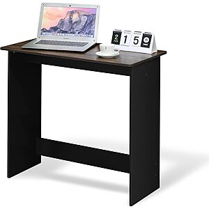 31.3" FURINNO Simplistic Study Table (Columbia Walnut) $18.79 + Free S&H w/ Prime or $35+