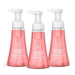 [SnS, AC] $7.12* | 3-Pack 10oz. Method Biodegradable Foaming Hand Soap (Pink Grapefruit Scent) at Amazon ($2.37 each)