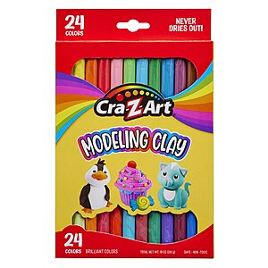 24-Color 17.5-Oz Cra-Z-Art Multicolor Modeling Clay $3.66 + Free Shipping w/ Prime or on $35+