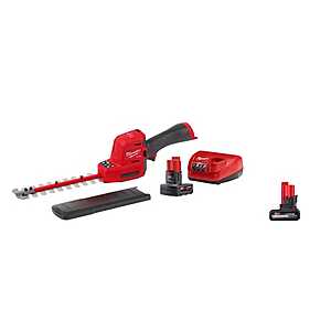 YMMV Online for in store pickup - Milwaukee M12 FUEL Hedge Trimmer Kit w 5.0Ah & 4.0Ah Battery Packs $129