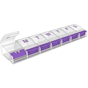 8.75" x 2" Ezy Dose Weekly (7-Day) X-Large Pill Organizer (Color May Vary) $2.61 + Free Shipping w/ Prime or on $35+