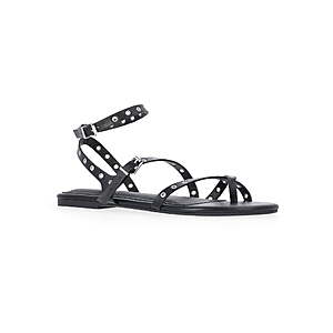No Boundaries Women's Strappy Flat Sandals (Various Colors) from $6.04 + Free S&H w/ Walmart+ or on $35+