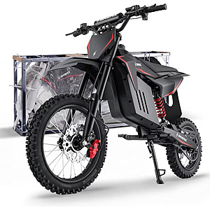 14"/12" Fat Tire Skeri Hydraulic off-Road Electric Dirt Bike - 2000W (Peak 3200W) 48V 21AH Battery 37MPH  (3 Colors) $789.99 + Free Shipping