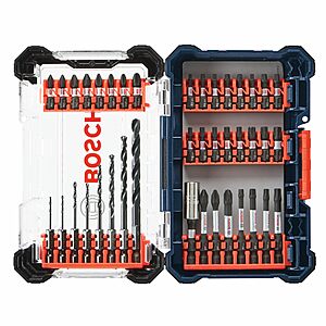 40-Piece BOSCH Driven Impact Screwdriving and Drilling Custom Case Set(DDMSD40) $15.54 + Free Shipping w/ Prime or on $35+