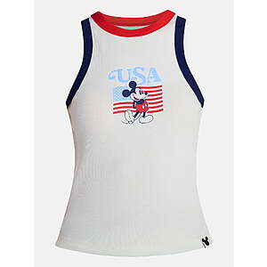 Disney Women's Mickey USA Flag Graphic Tank Top $3.96 + Free S&H w/ Walmart+ or on $35+