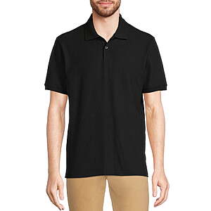 Wonder Nation Young Mens School Uniform Short Sleeve Pique Polo Shirt, Sizes S-XL (5 colors) - $2.51