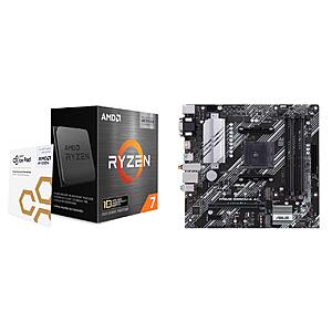 AMD Ryzen 7 5800X3D 10th Anniversary Edition CPU + ASUS PRIME B550M-A AC AMD AM4 mATX MB + Cooler Master Elite Liquid 240 CPU AIO $398.99 + Free Shipping