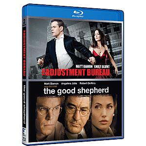 The Adjustment Bureau / The Good Shepherd (Double Feature) Blu Ray $9.99 Amazon.com