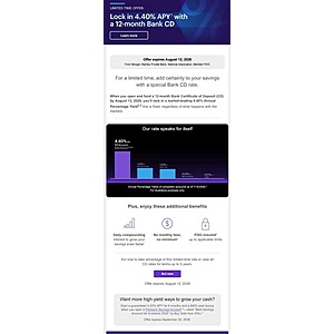 [YMMV] E*Trade - Earn 4.40% APY with a 12-month Bank CD