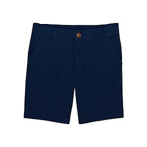 Wonder Nation Boys School Uniform Flat Front Shorts, Sizes 4-18 & Husky (Navy or Khaki) - $3.20