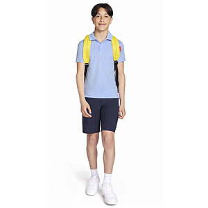 Wonder Nation Boys School Uniform Stretch Performance Shorts, Sizes 4-18 & Husky (Navy, Khaki, or Black) - from $2.86