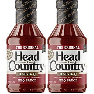 $5.94* | 2-Pk 20-Oz Head Country Bar-B-Q Sauce Original Flavor at Amazon