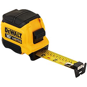 FREE after in-store Rebate. DEWALT Compact Magnetic Tape Measure, DWHT39116S-T, 16 FT $10