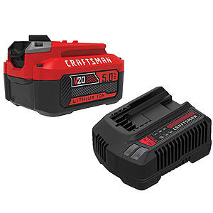 Craftsman V20 20V 5Ah Lithium-Ion Battery Kit (CMCB205-CK) $79.00 + Free Shipping