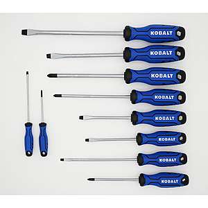 Kobalt 10-Piece Magnetic Screwdriver Set (68514) $14.98 + Free Shipping