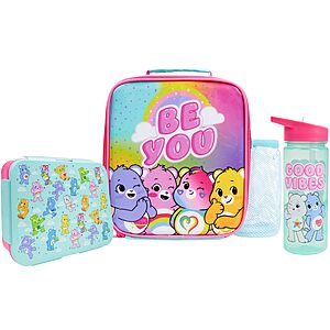 $9.99 - Get Trend Care Bears Lunch Bag, Lunch Box, Water Bottle for Kids 3 Piece Set Bento Box, Insulated Snack Container, Meal Holder Gifts for Kids (Multi Care Bears)