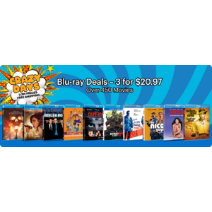 GRUV | Crazy Days Blu-ray Deals - 3 for $20.97 (Free Shipping)