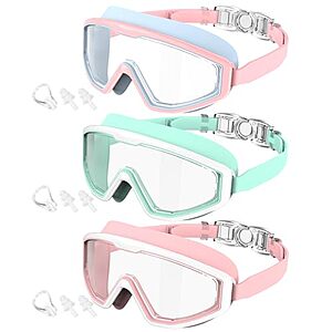3-Pack CIFOYA Kids Swim Goggles w/ Anti-Fog & UV Protection (3 Colors) $11.49 ($3.83 each) + Free Shipping w/ Prime or on $35+