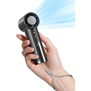100-Speed OidoZac 4000mAh Portable Handheld Mini Fan w/ Digital Display (2 Colors) $5.99 + Free Shipping w/ Prime or on $35+