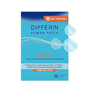 [SnS, AC] $3.56* | 36-Ct Differin Acne Treatment Pimple Patches at Amazon
