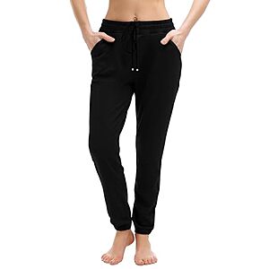 Walifrey Women's High-Rise Ankle Sweatpants w/ 4 Pockets (Various) $5.49 + Free Shipping w/ Prime or on $35+