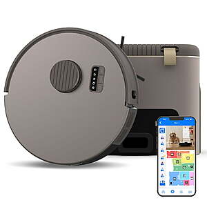bObsweep Bio Self-Emptying Robot Vacuum & Mop with 100-Day Dock, and Activated Bio-Based Plastic Charcoal Odor Filtration