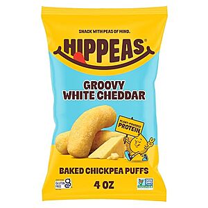 [SnS] $2.77* | 4-Oz HIPPEAS Chickpea Puffs (Groovy White Cheddar) at Amazon