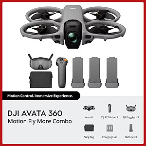 DJI Avata 360 Motion Goggles N3 Fly More Combo Drone, 8K 360° Imaging, free s&h $785.53