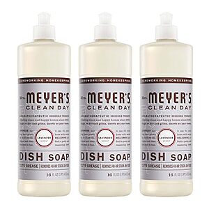 3-Pack 16-Ounce Mrs. Meyer's Clean Day Lavender Liquid Dish Soap $9.49 w/ S&S + Free Shipping w/ Prime or on $35+