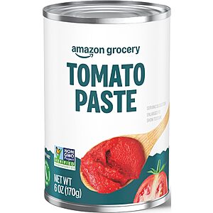 73 cents S&S Amazon Grocery, Tomato Paste, 6 Oz buy 4 save 10%