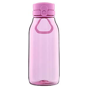 $1.22 Back To School FS Walmart+ or Pick Up Mainstays Kids 16 oz Pink or Blue Plastic Water Bottle with Flip-Top Chug Lid