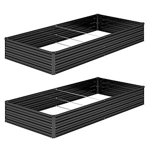 Metal raised bed 8x4x1 2-pack $30.99