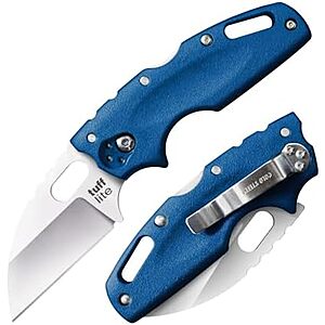 2.5" Cold Steel Tuff Lite Sheepsfoot Folding Pocket Knife (Blue) $24.74 + Free Shipping w/ Prime or on $35+