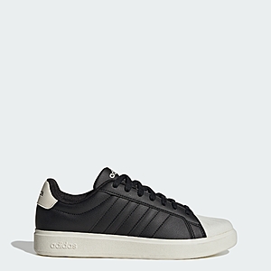 adidas men Streettalk Shoes (Limited Sizes, Core Black / Core Black / Off White) $18.4