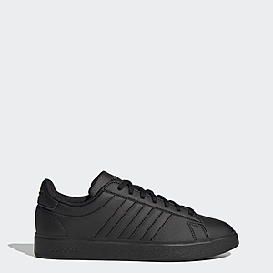adidas Men's Grand Court 2.0 Shoes (Core Black / Core Black / Cloud White) $24.8