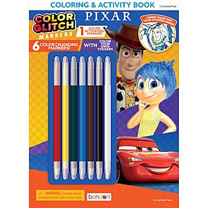Disney Pixar Coloring Book w/ 6 Markers $4.63 + Free Shipping w/ Prime or on orders over $35