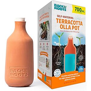 $7.10* | 700mL Back to the Roots Self-Watering Terracotta Olla Pot at Amazon
