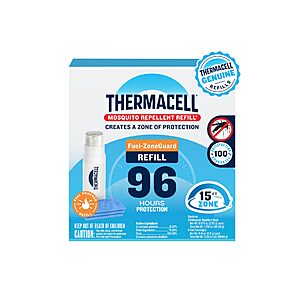 Thermacell Fuel-ZoneGuard Mosquito & Multi-Insect Repellent Refills, 96-Hr, w/S&S $17.59
