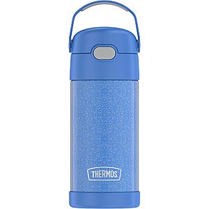 THERMOS FUNTAINER Water Bottle with Straw, 12oz, Glitter Periwinkle $14.99