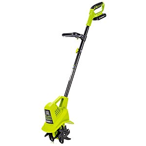 Earthwise TC70020IT 20V 7.5" Cordless Electric Garden Tiller Cultivator $38.55