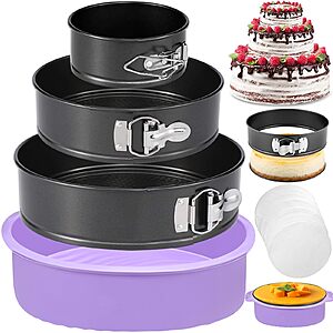 3-Piece Springform Pan Set for Cheesecake $12+ Free Prime Shipping