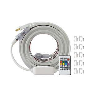 $27.97: Better Homes & Gardens 800-Light 32-Feet Plug-in RGB Outdoor Neon Strip Lights at Walmart.com