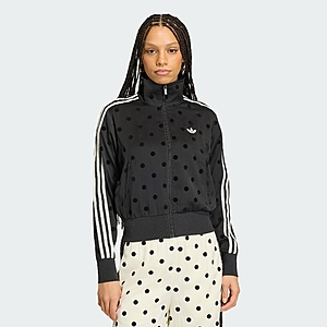 adidas women SATIN POLKA DOTS TT Track Top $34.4 + Free Shipping