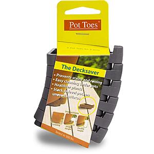 Bosmere Pot Toes, Dark Gray (Pack of 6) $6.60 + Free S&H w/ Prime or $35+