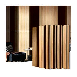 Art3d 4 Pack 47.2 x 23.6in. Wood Slat Acoustic Panels(Teak) $108.99 + Free S&H at Amazon