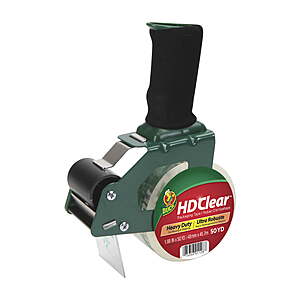 $10 Free Ship Walmart+ Duck Brand Foam Handle Tape Dispenser with 1.88 in. x 50 yd. HD Clear Packing Tape