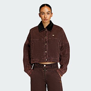 adidas women CANVAS TRACKTOP Jacket $41.6 + Free Shipping